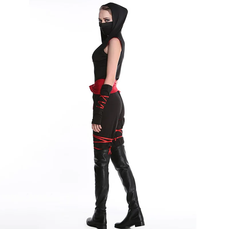 Костюмы ниндзя для женщин косплей на Хэллоуин японский костюм сексуальный