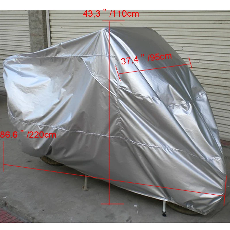 

POSSBAY All Size Motorcycle Scooter Outdoor UV Rain Dustproof Covering For Honda Harley Cruiser Touring Breathable ATV