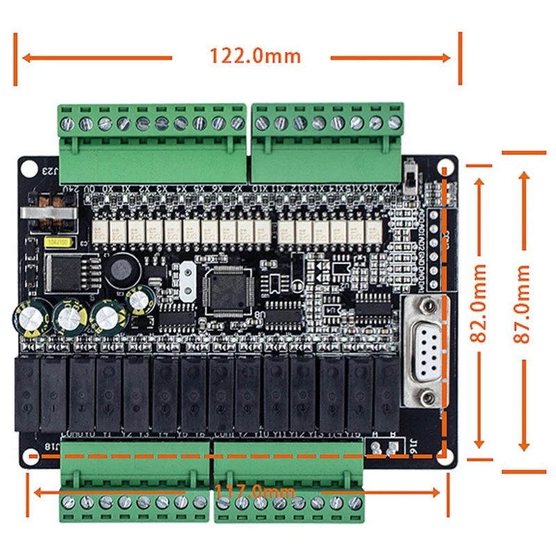 FX1N-30MR ПЛК промышленная плата управления 16 вход 14 выход с RS485 коммуникационный