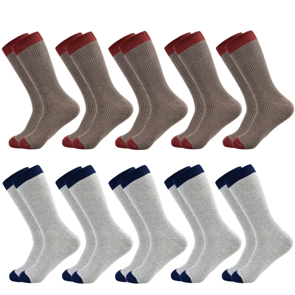 10 pairs of socks Мужские носки Харадзюку, стандартные классические носки, новые носки, деловые повседневные хлопковые подарки для мужчин - Color: 10 pairs of socks