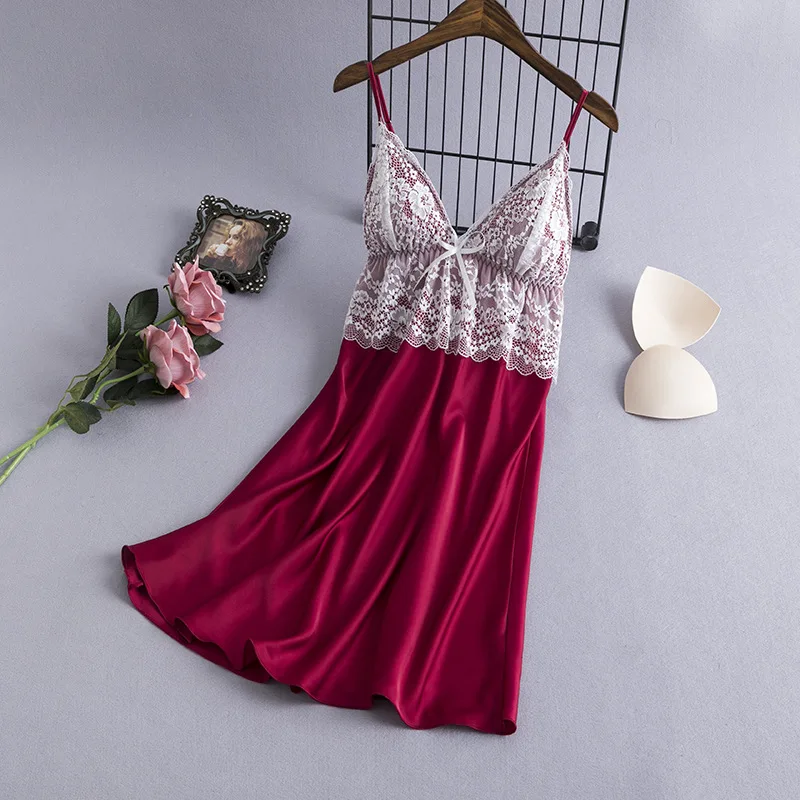 Женское шелковое нижнее белье Fiklyc новый Пижамный костюм лето 2020 сексуальное