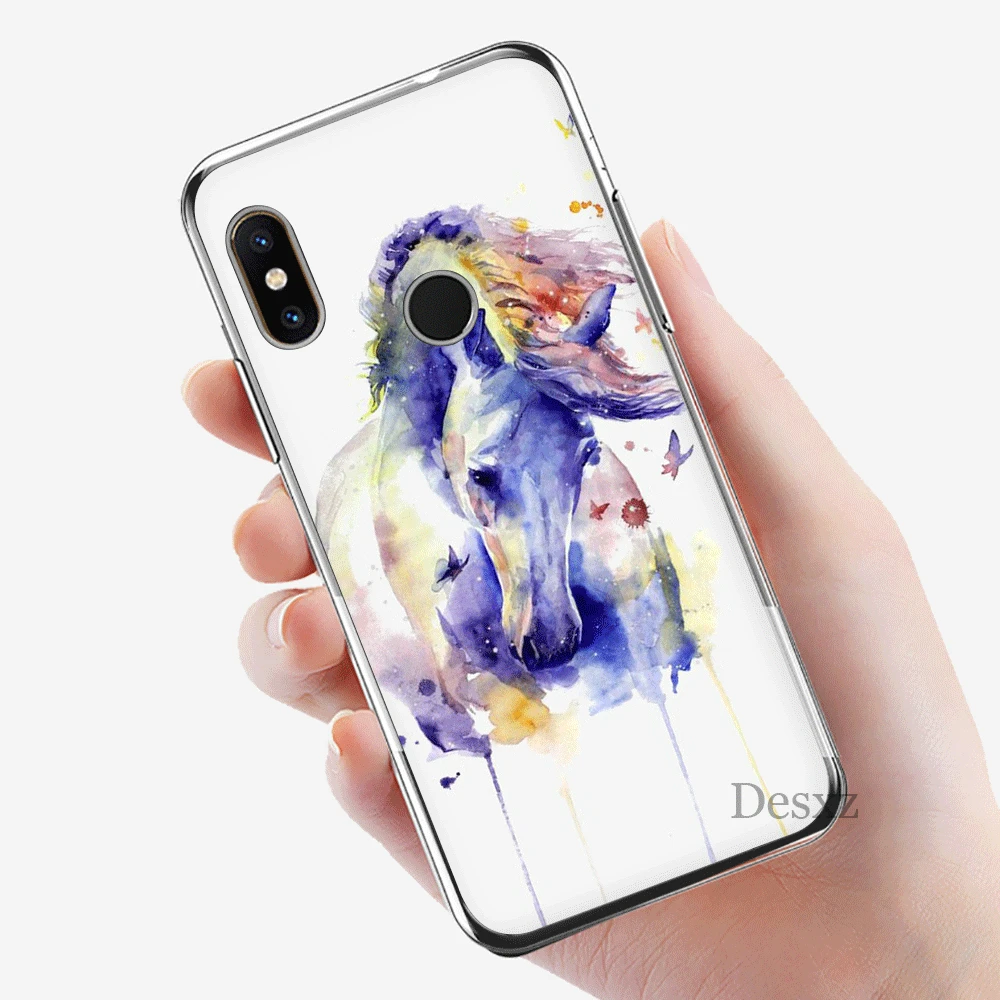 Мобильный телефон чехол для Xiaomi Redmi GO 7 S2 4A 4X 5 5A Plus 6 6A 7A K20 Pro защитный акварельная