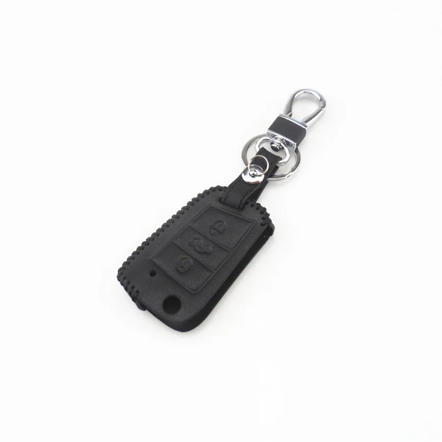 Автомобильный кожаный чехол для ключей Volkswagen Golf 7 MK7 Tiguan Touran 2017 Skoda Octavia A7 RS Seat Leon Ibiza