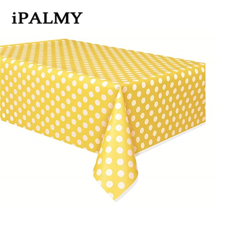 Ipalmy 5 шт. 180*108 см пластиковые одноразовые вечерние скатерти в горошек для свадьбы
