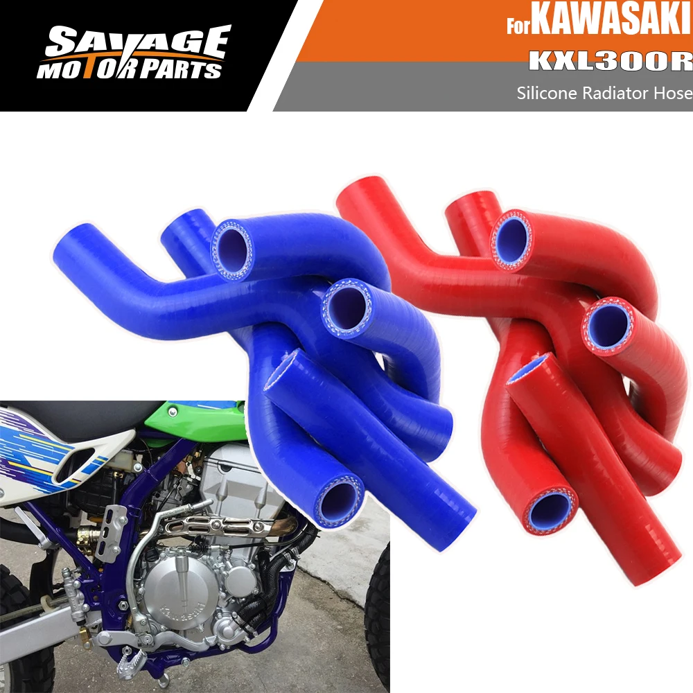 

Silicone Radiator Hose For KAWASAKI KLX 250R 300R Motorcycle Accessories Engine Coolant Water Pipe KLX250R KLX300R 1994-2007