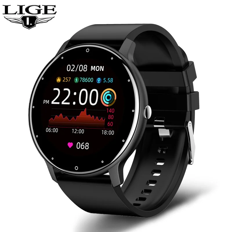 

2021 Fashion Smart Watch Ladies Heart Rate Blood Pressure Multifunctional Sport Watch Men Woman Waterproof Smartwatch Women
