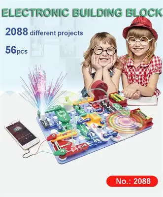 2088 without box Электронные блоки Diy наборы интегральной схемы строительные блоки схемы модели наборы для науки игрушки для детей 2088 - Цвет: 2088 without box