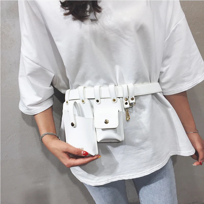 Поясная Сумка для женщин черная поясная сумка на пояс роскошная кожаная