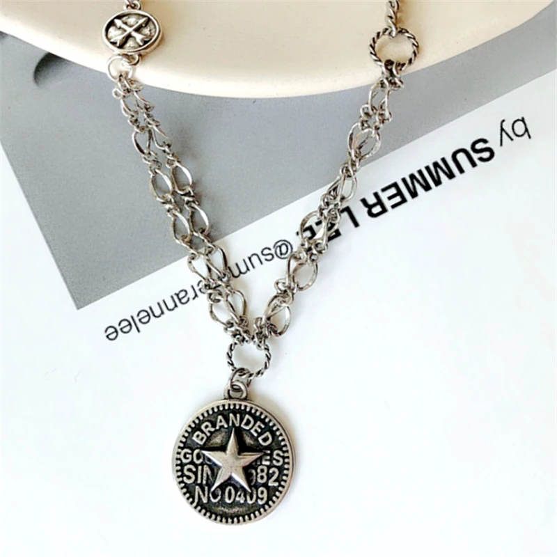 Женское ожерелье из серебра 925 пробы с круглыми буквами | Украшения и аксессуары