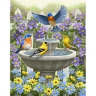Домашний декор 5D алмазная вышивка птица картина цветы полная круглая вышивка крестиком картины фонтана ручная работа подарок настенное искусство