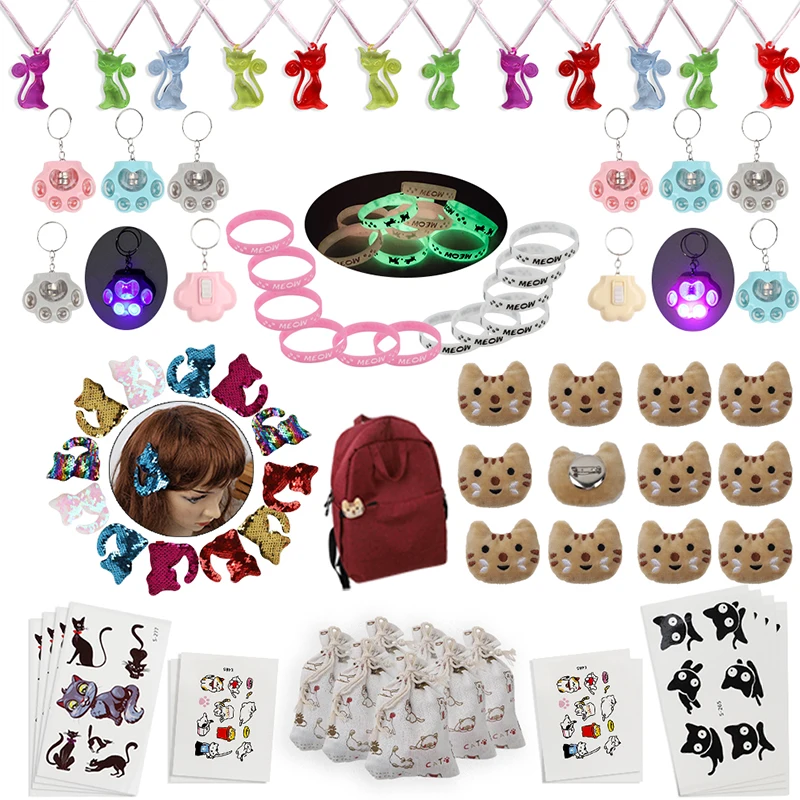 12 шт. Свадебная вечеринка Сувениры день рождения брошь кошка/браслет мяу