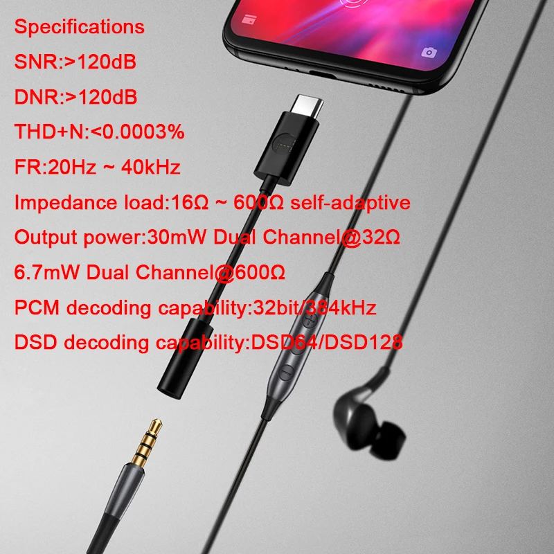 Meizu оригинальный усилитель для наушников аудио HiFi без потерь DAC тип c до 3 5 мм