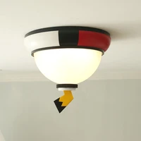 cartoon creative lightning ceiling lamp boy bedroom childrens room lamp 100000 volt modern simple glass ceiling lamp