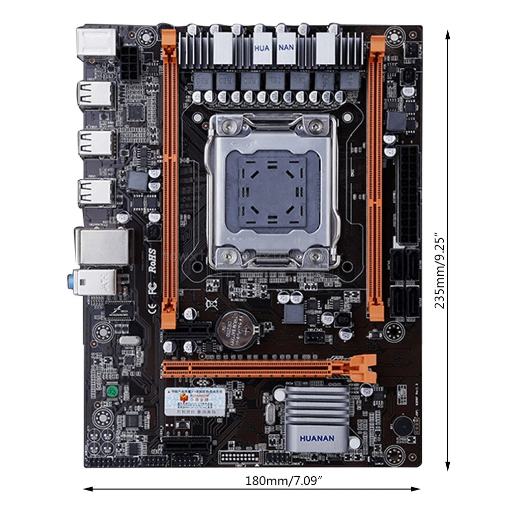 Huananzhi X79 4M материнская плата LGA 2011 USB2.0 SATA2 поддержка REG ECC памяти и процессор Xeon E5 Au27 19 Прямая поставка