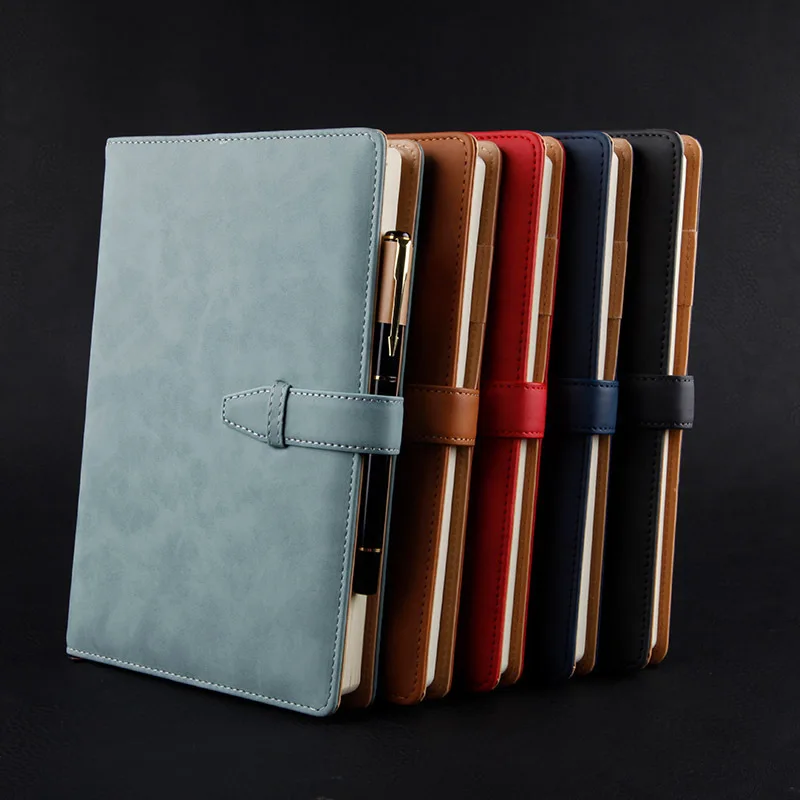 High Archives Business Affairs Notebook Gift Suit A5 Meeting Record Book Imitate Skin Notepad | Канцтовары для офиса и дома