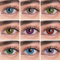 2pcspair cosplay contact lenses for eyes anime accessories cosplay purple lens color red eyes natural colored lenese blue