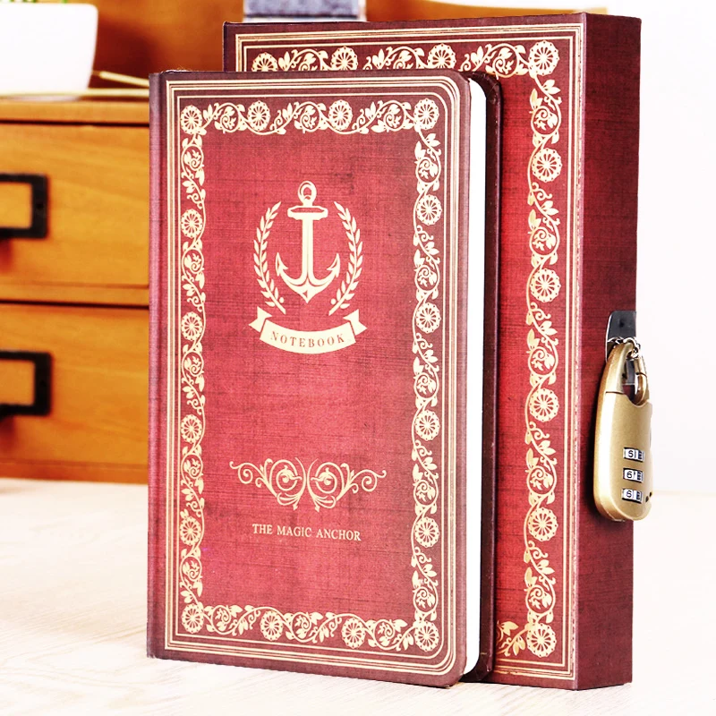 HUOBAN Box Lock notebook A5 блокнот в твердом переплете винтажный Дневник 1 шт|Записные