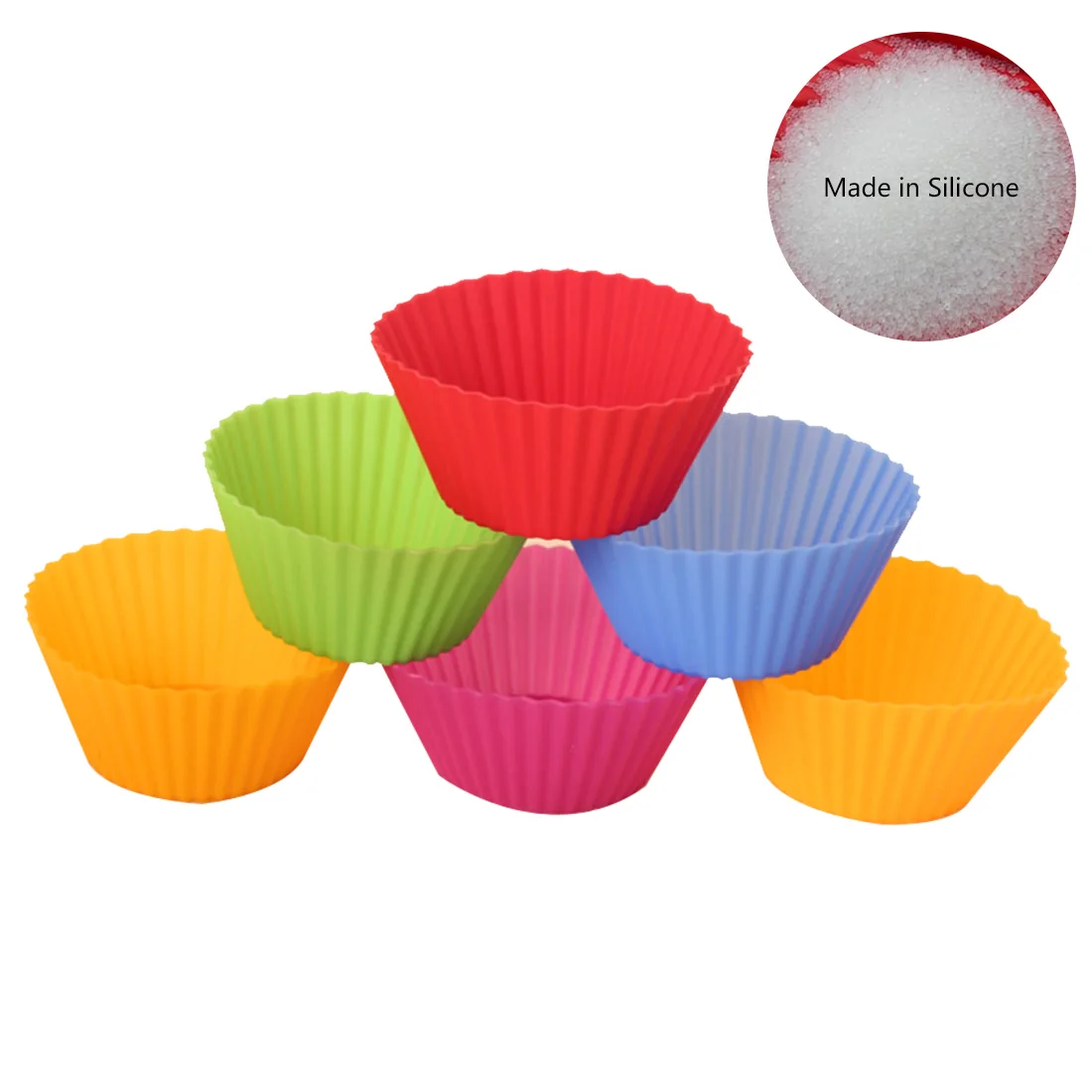 Силиконовая форма кекс сделай сам для торта антипригарная и термостойкая