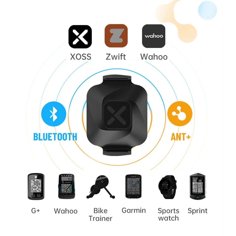 Велокомпьютер XOSS VORTEX датчик частоты педалирования ANT + Bluetooth для горного
