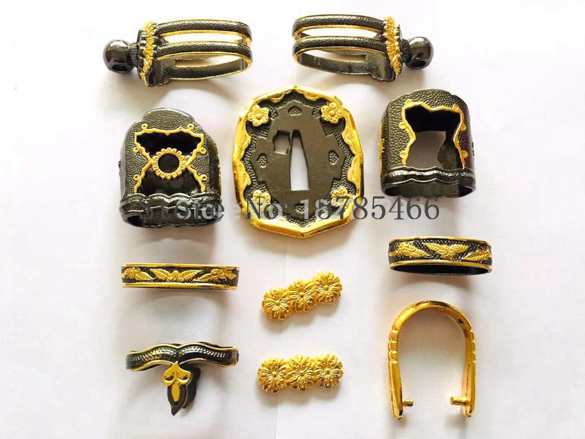 Превосходный набор высококачественных сплавов Tsuba для японского военного меча