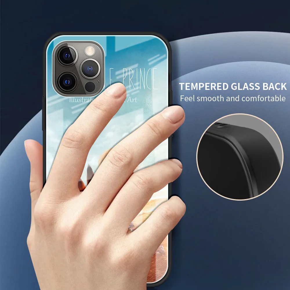 Модный стеклянный чехол для iPhone 11 7 12 13 Pro XR X 6 Plus 6S 8 XS Max SE закаленный телефона с
