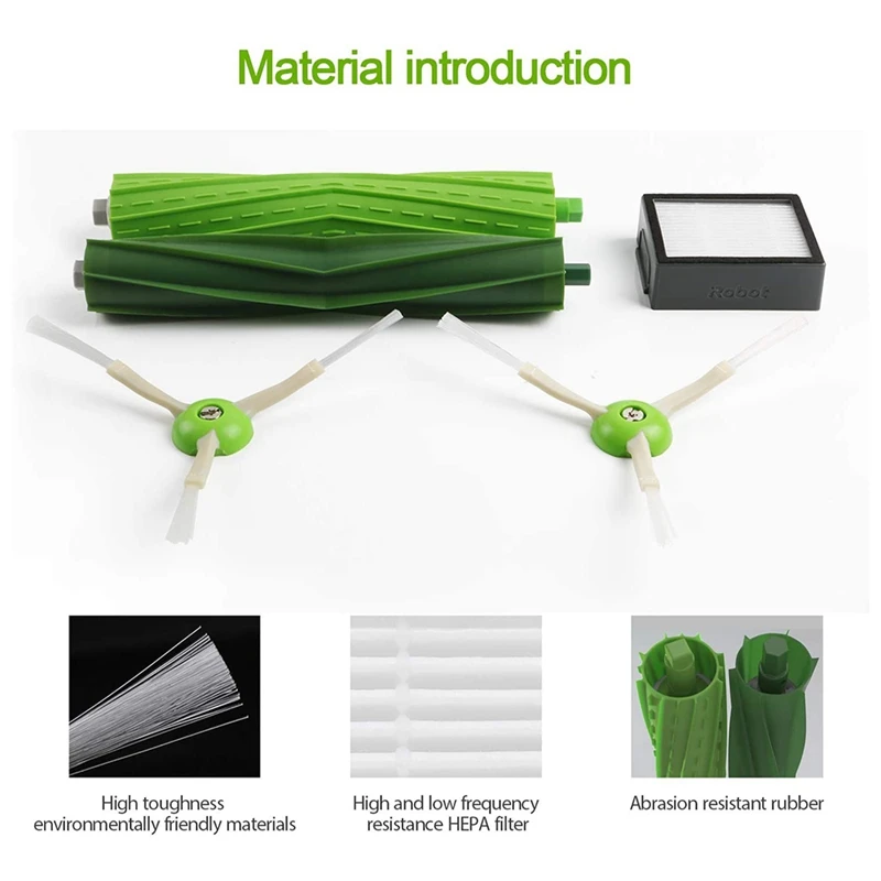 

11Pcs Replacement Kit Accessories for IRobot Roomba I7 I7+/I7 Plus E5 E6 E7 Vacuum Cleaner Brushes Filters Spare Parts