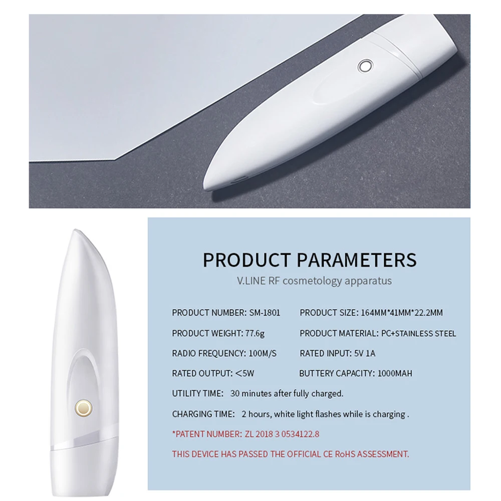 

AGDOAD RF Skin Rejuvenation Beauty Device Warm Treatment Wrinkle Remover Anti Aging Tightening Face Lifting Device