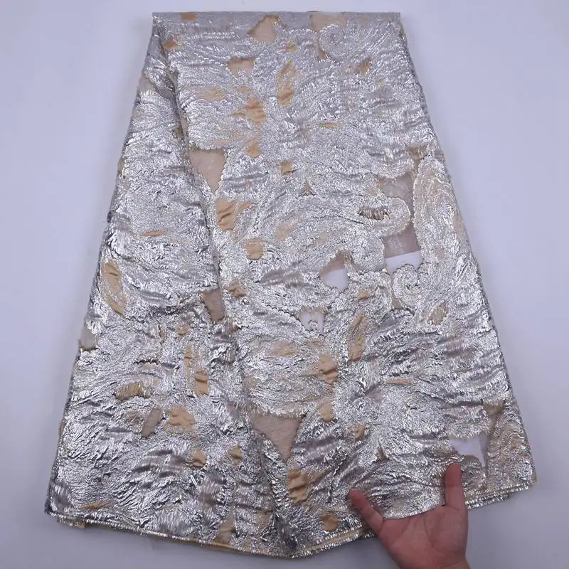 Золотистый цвет французская нигерийская органза с блестками сетка кружево в