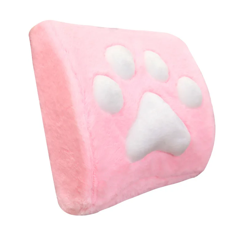 

Cute Cartoon Cat Claw Pillow Memory Foam Plush Car Seat Office Chair Plush Lumbar Pillow Sofa Back Home Decoration