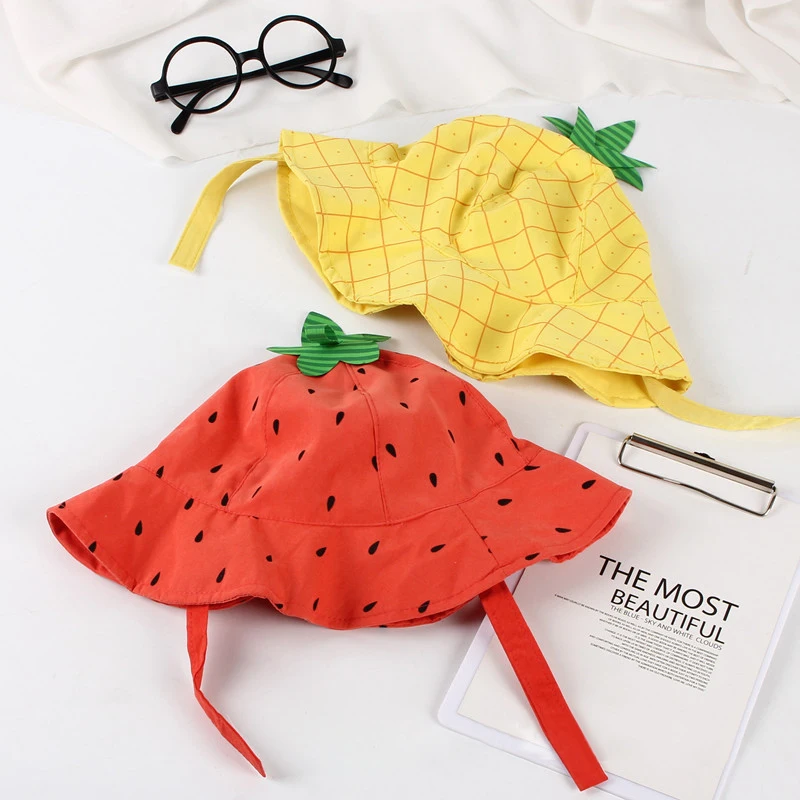 Summer New Baby Hat Fruit Bowl Girl Boy Hats Children Cap Bucket Lovely Brim Sun Kids | Детская одежда и обувь