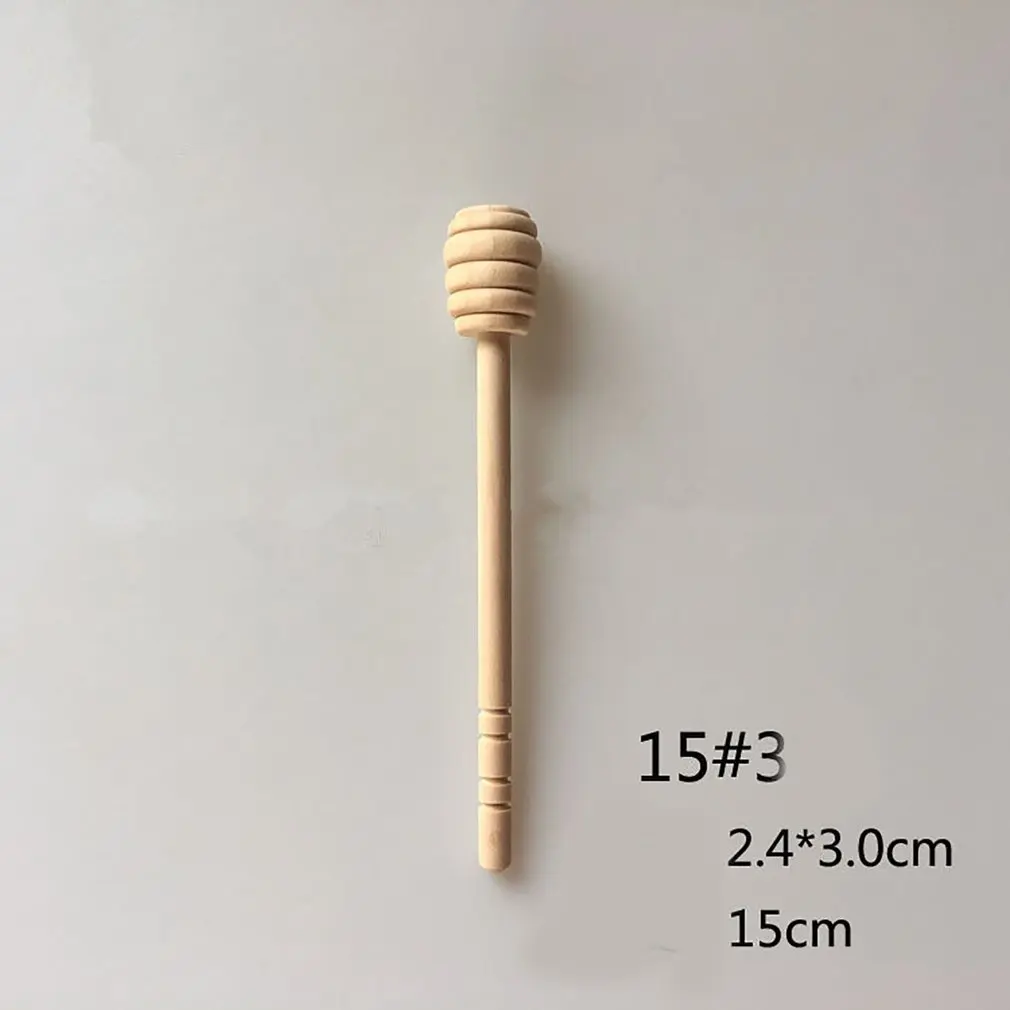 

High Quality Mini Wooden Honey Stick Wood Stick Honey Stir Bar Mixing Handle Jar Spoon Honey Spoon Stick Honey Stirring Rod