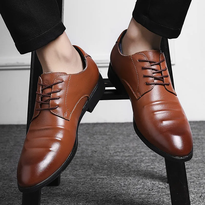 

Formal Dress Shoes Men Oxford Genuine Leather Men's Dress Shoes Business Shoes Men Oxford Leather Zapatos De Hombre 2019 New