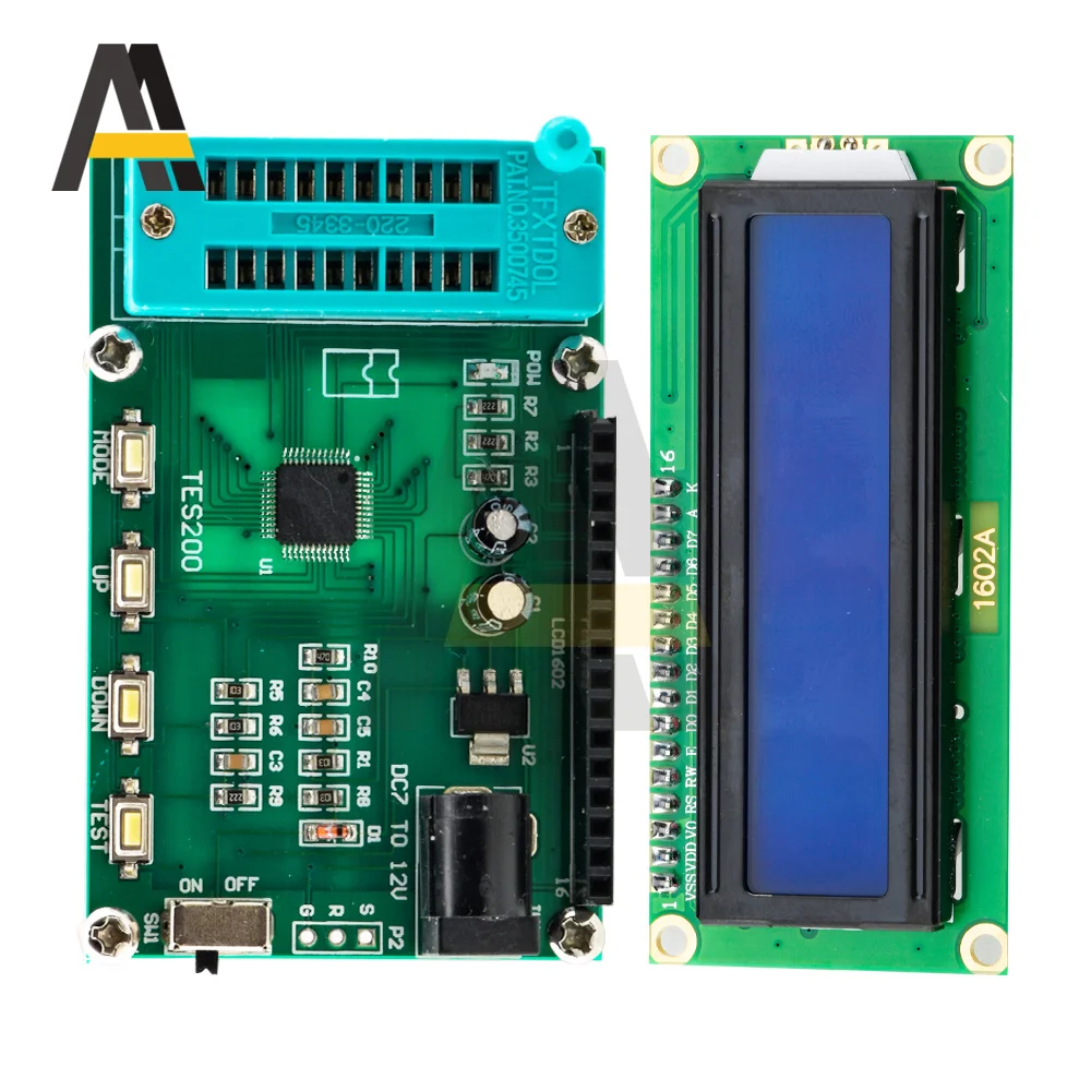

TES200 Digital Integrated Circuit Tester 74 Series 40 Series IC Logic Gate Testing Integrated Circuit Checker IC Tester DC 7-12V