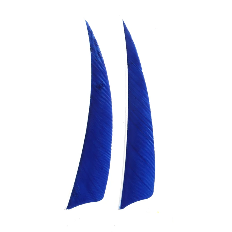 

50Pcs 4 inch Shield Shape Turkey Feather Arrow Archery Hunting Fletching for DIY E5BD