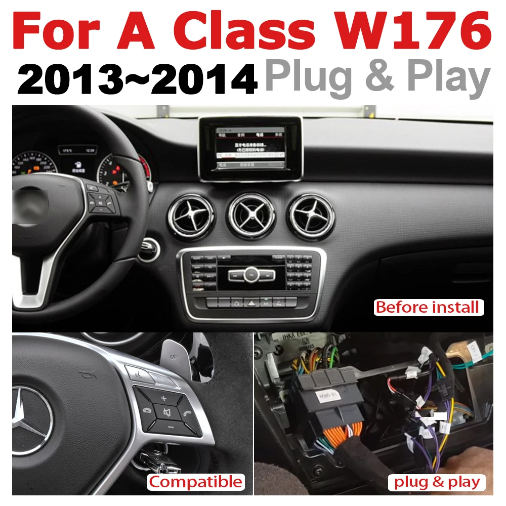 Android 7 0 up Автомобильный мультимедийный плеер для Mercedes Benz A Class W176 2013 ~ 2014 NTG WiFi GPS