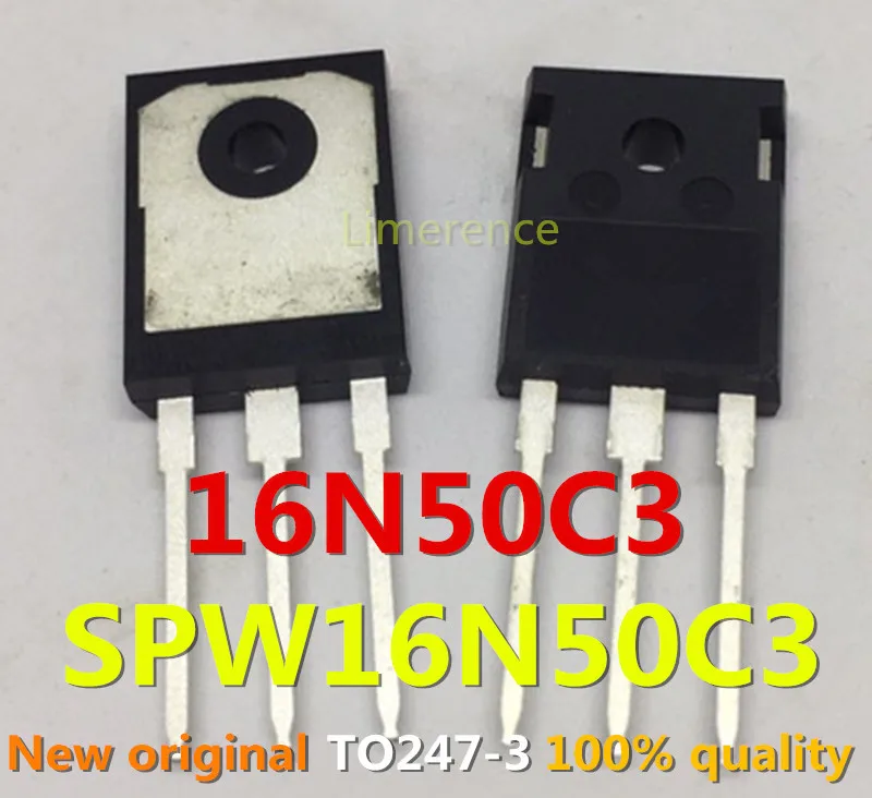 100% nuevo 50 unids/lote original MOS  SPW16N50C3 500V16A   TO-247 16N50C3  Transistor