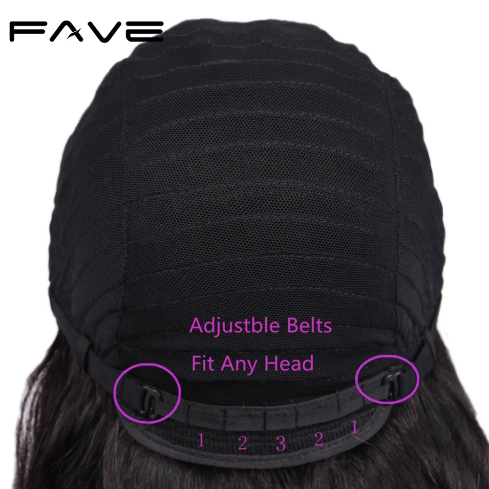 Парики из человеческих волос FAVE свободные парики с глубоким волнистым кружевом