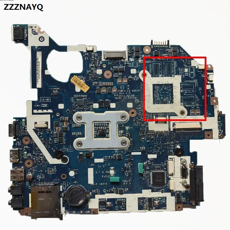 ZZZNAYQ для acer Aspire 5750 5750G 5755 5755G ноутбук P5WE0 LA-6901P MBBYJ02001 MB. R9702.003 MBR9702003 полностью протестирован