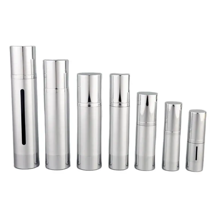 50 мл Серебряная/Золотая безвоздушная бутылка для