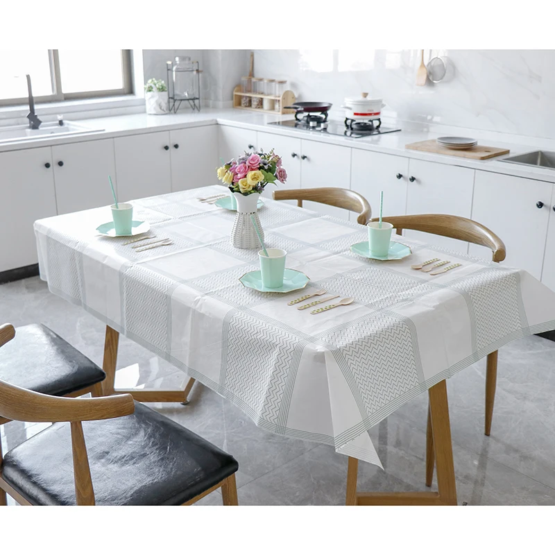 

Wedding Aesthetic Kitchen Table Cloth Waterproof Nordic Rectangular Tablecloths Disposable Mantel De Mesa Table Covers