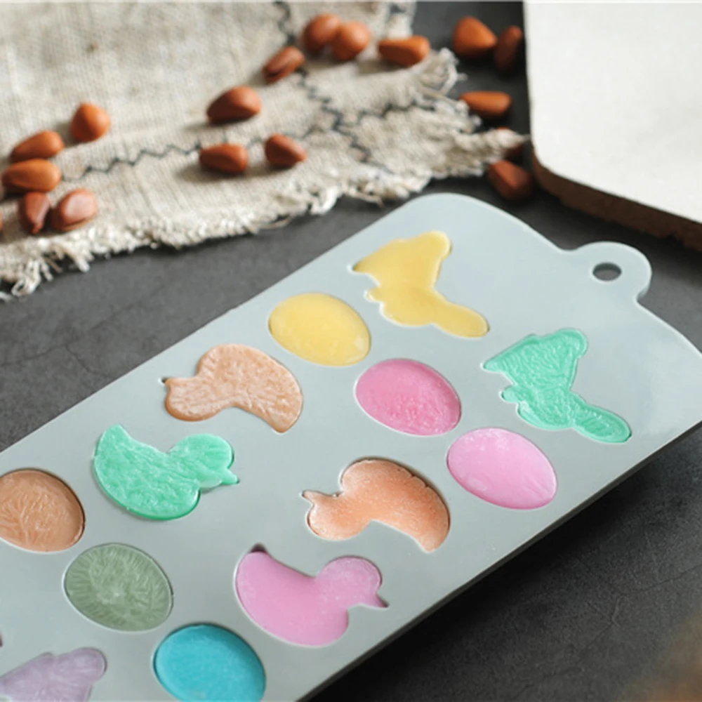 14 полости мультяшное яйцо утки силиконовая форма для выпечки торта инструменты