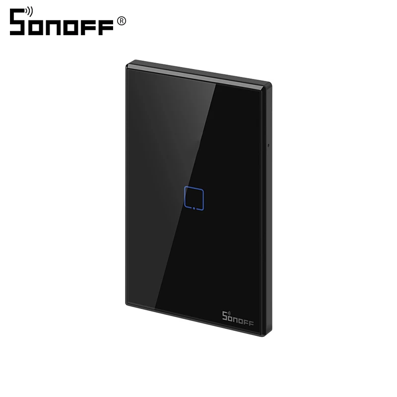 T3 US 1C Интеллектуальный выключатель света SONOFF T2/T3 нам 1/2/3 Wifi переключатель сенсорной панели свет розетки 433 МГц RF Беспроводной дистанционного Управление eWelink Google Home Alexa - Комплект: T3 US 1C