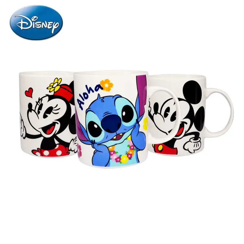 Кружка Disney 300 мл кукла Стич керамическая чашка Минни Микки для мужчин и женщин пар