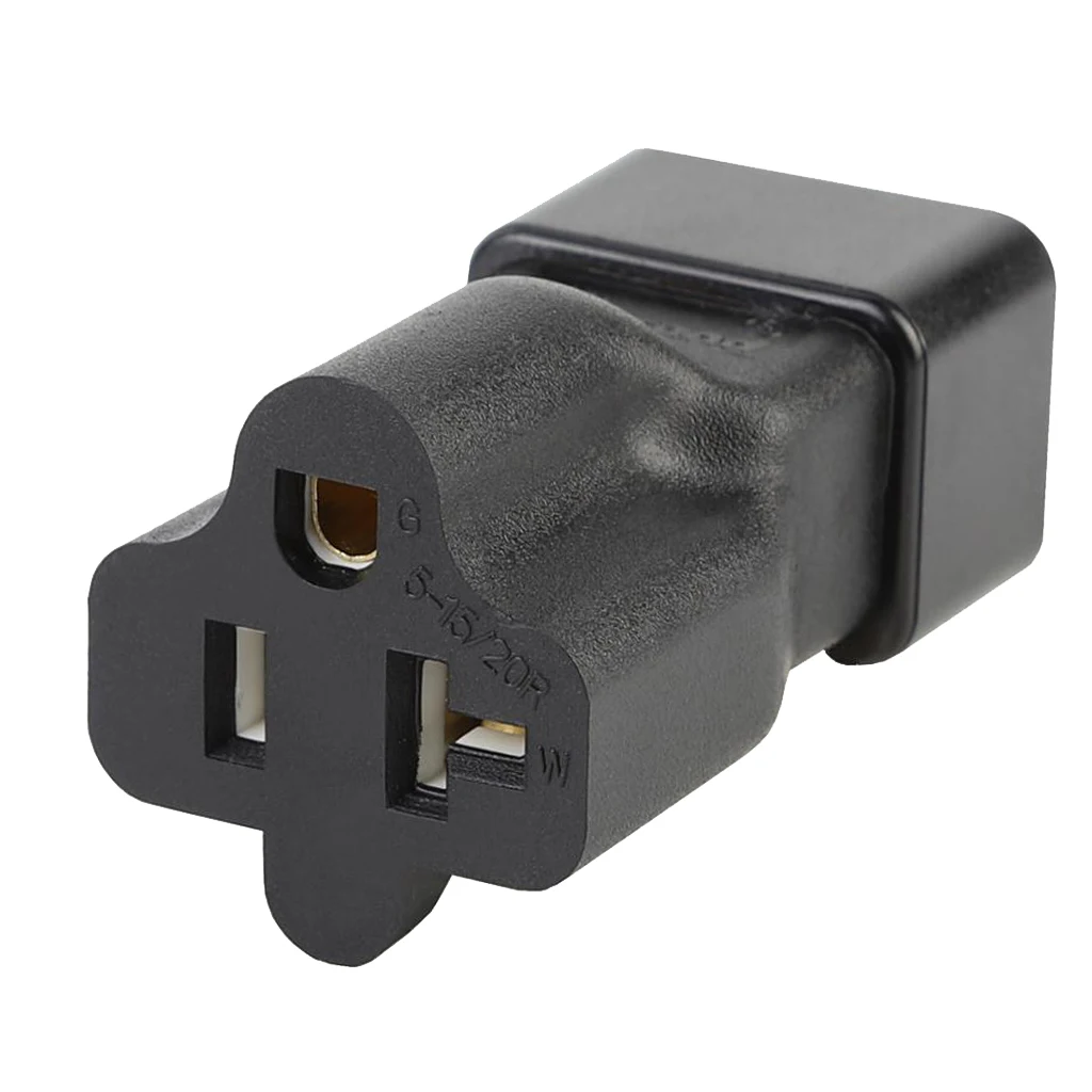 IEC 320 C14 серый цвет к Nema 5 15R адаптер переменного тока 3Pin папа США женский|Адаптеры