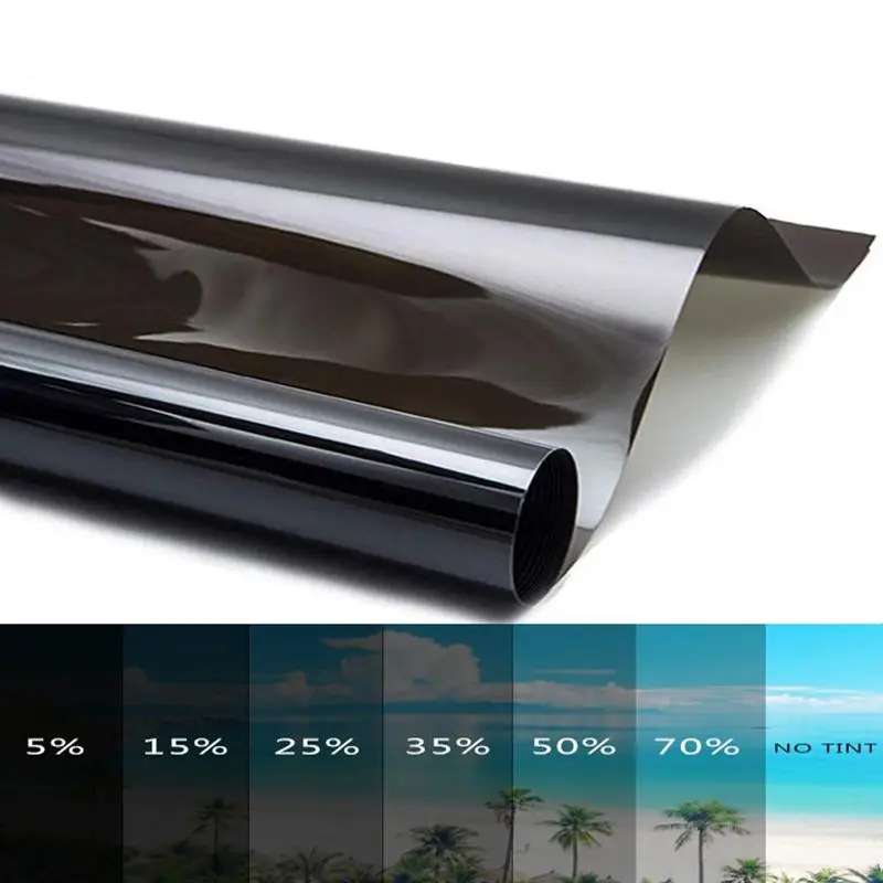 

Black 5% Car privacy window film Auto Window Tint Roll Film Tinting 6 Model Can Choose