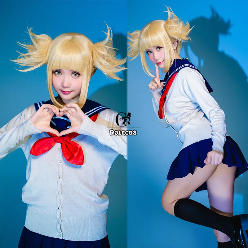 Косплей костюм ROLECOS аниме MHA химико Тога Женский для косплея с надписью Cross my body BNHA
