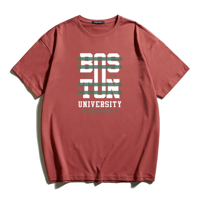 

Summer men's 100% cotton short-sleeved t-shirt men Business casual men's letter print T-shirt Oversize 6XL 7XL 8XL