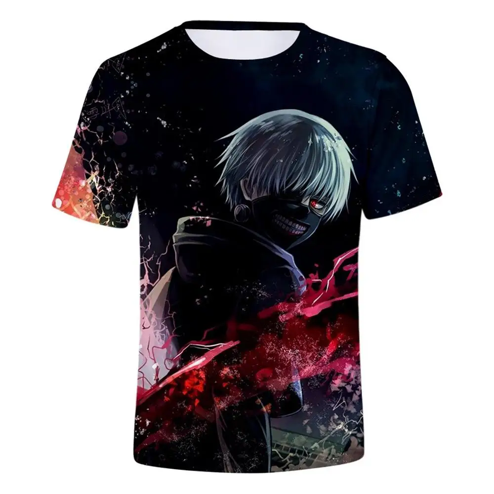 LE119 Футболка с 3D-принтом "tragical Tokyo Ghoul", мужская футболка с принтом крови, повседневные футболки Кен канеки, футболки, аниме, толстовка, уличная одежда, топы - Цвет: LE119