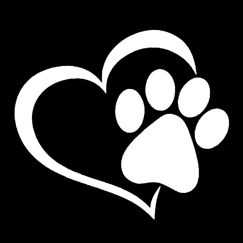

Car Sticker Cute Dog Paw Print Funny Sticker Decal Laser Waterproof PVC Sticker Motorcycle Car Model 14.1cm*12.4cm