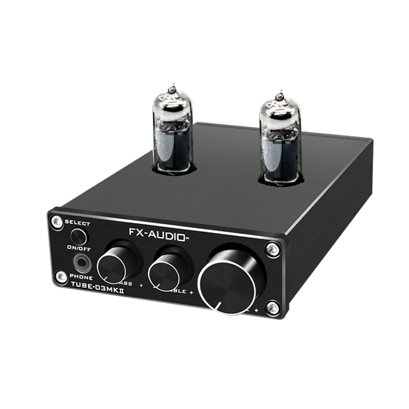 FX-AUDIO ламповый предусилитель 6K4 HiFi 5 0 предварительный усилитель звука AUX Bass DC/1A